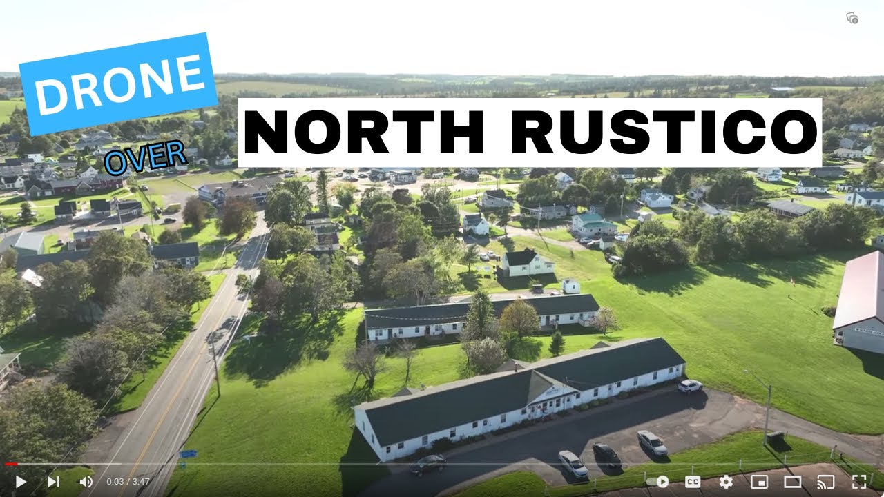 Drone footage of North Rustico, PEI