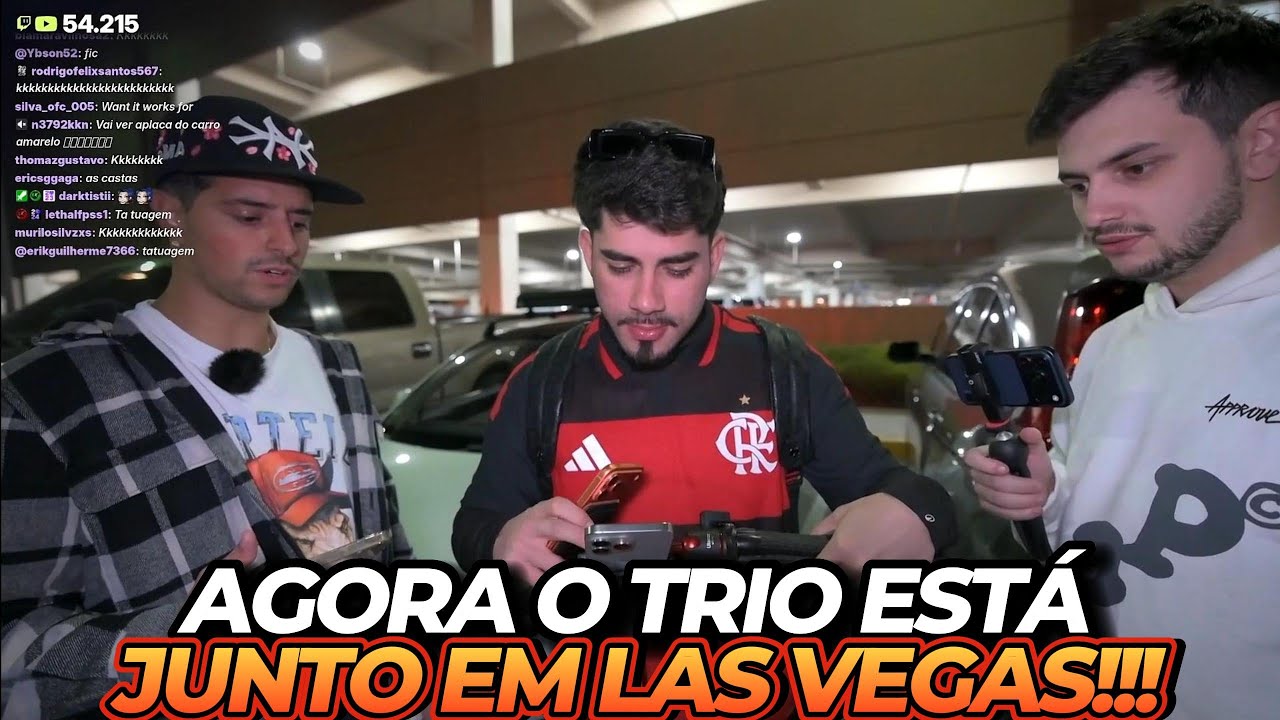 AGORA O TRIO ESTÁ JUNTO EM LAS VEGAS