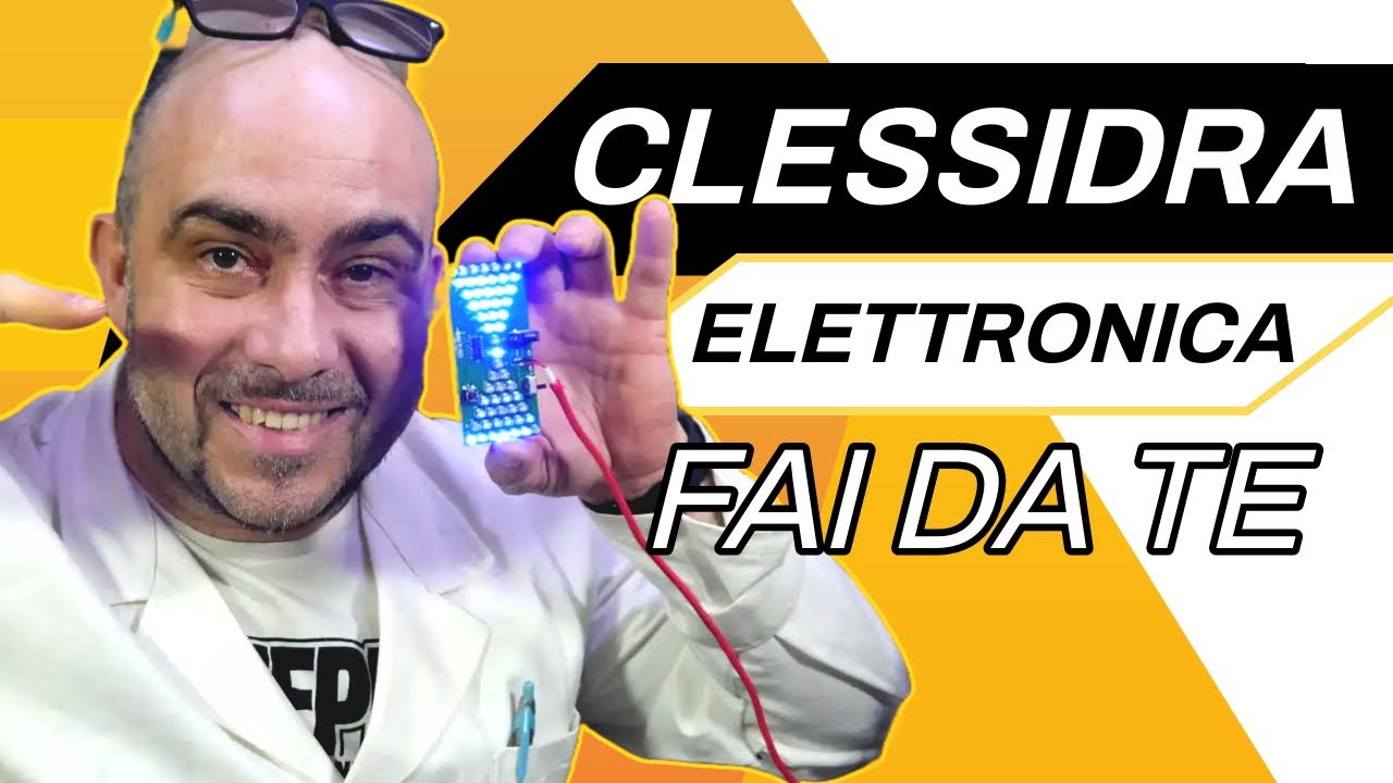 Clessidra elettronica a led con cpu 8 bit. Kit didattico, fai da te. Elettronica pratica  #faidate