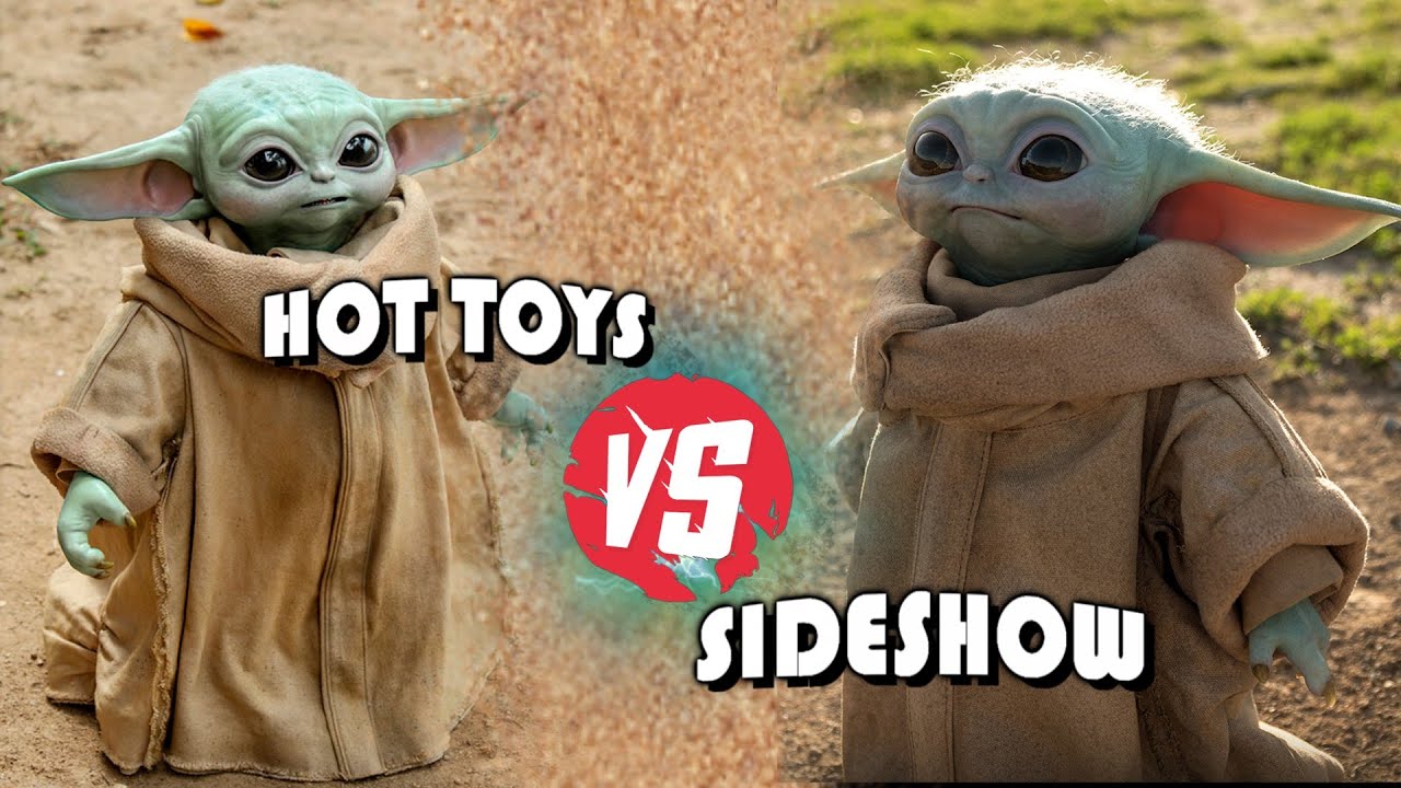 Hot Toys VS Sideshow Collectibles Star Wars The Mandalorian The Child 1/1 Life Size Scale Figure