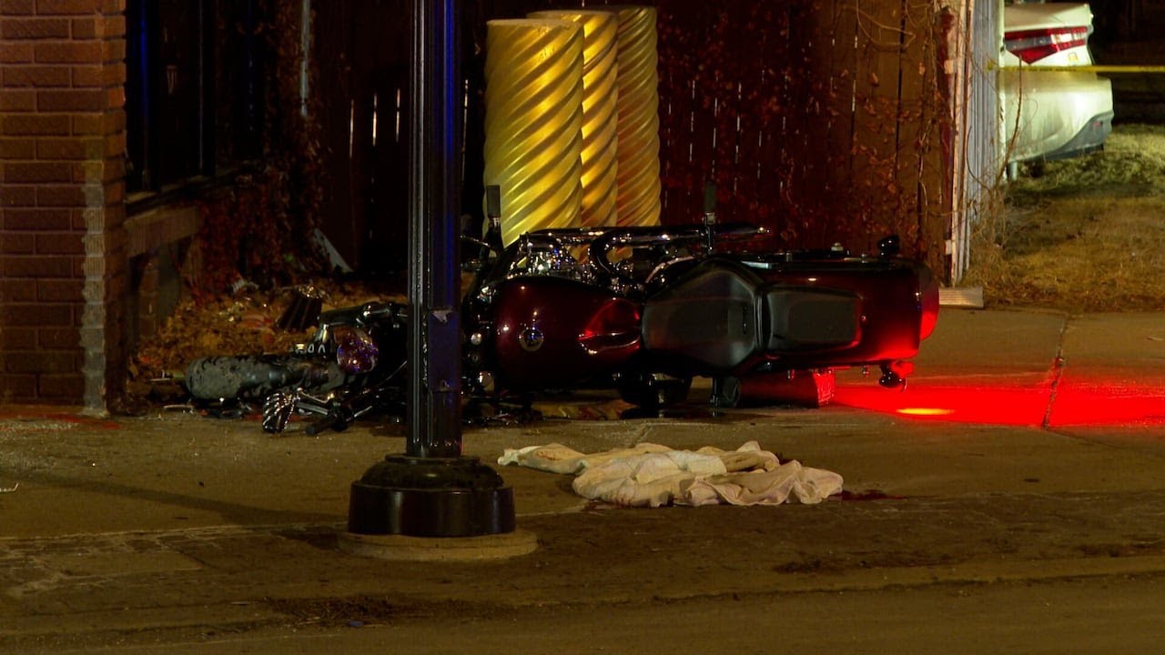 1 person hospitalized after overnight motorcycle crash in South Omaha