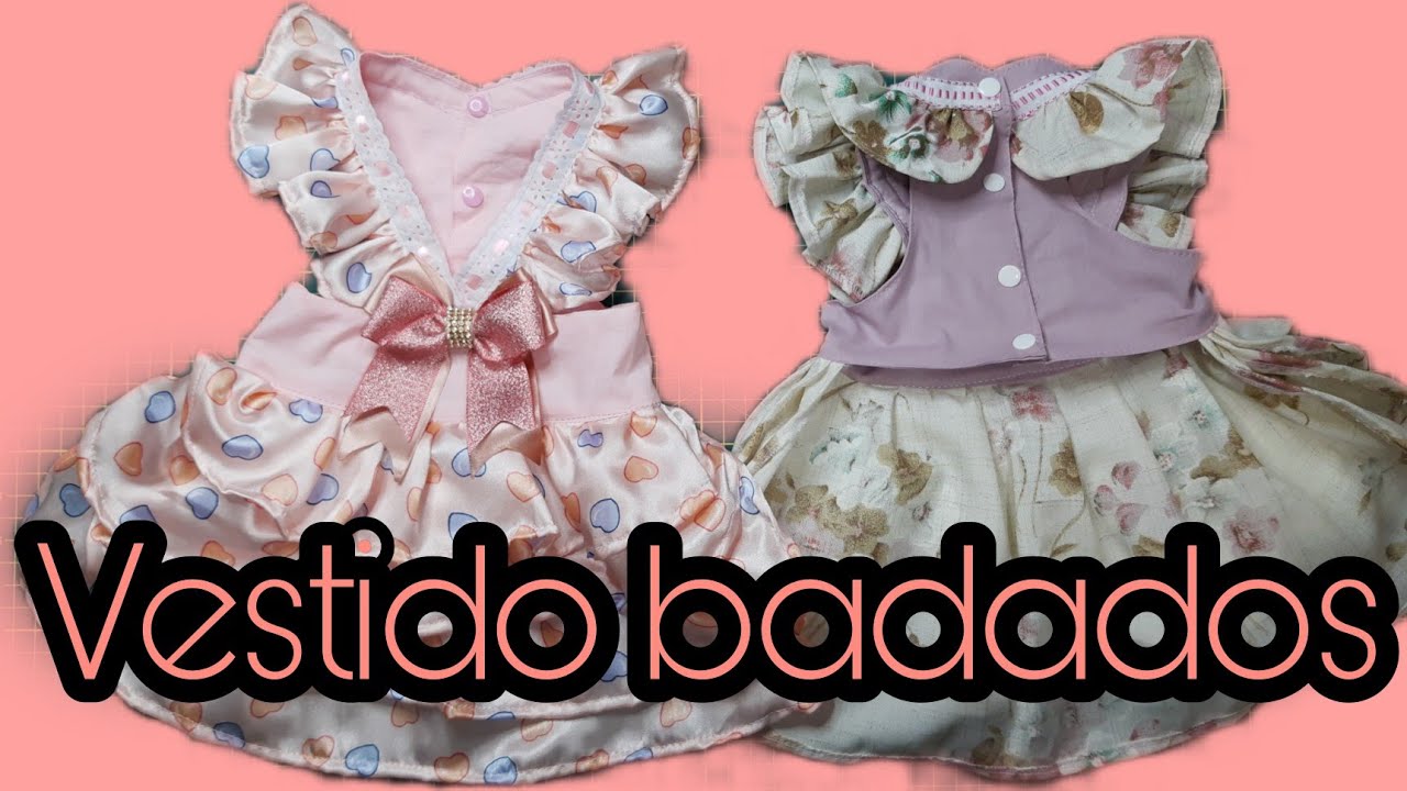 Vestido com babados/ molde grátis
