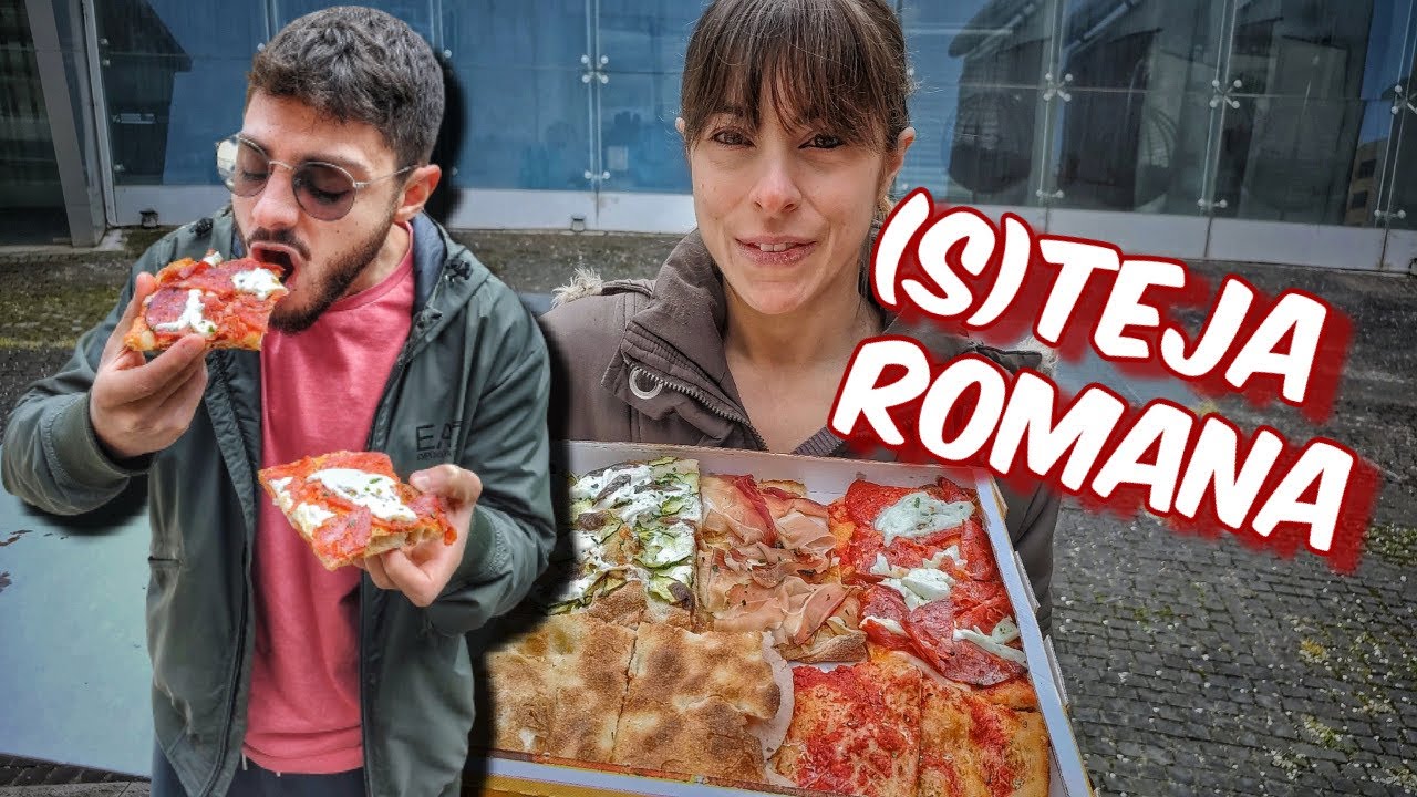 PIZZA in teglia romana CRUNCHY a Viale Marconi 🍕Steja🍕