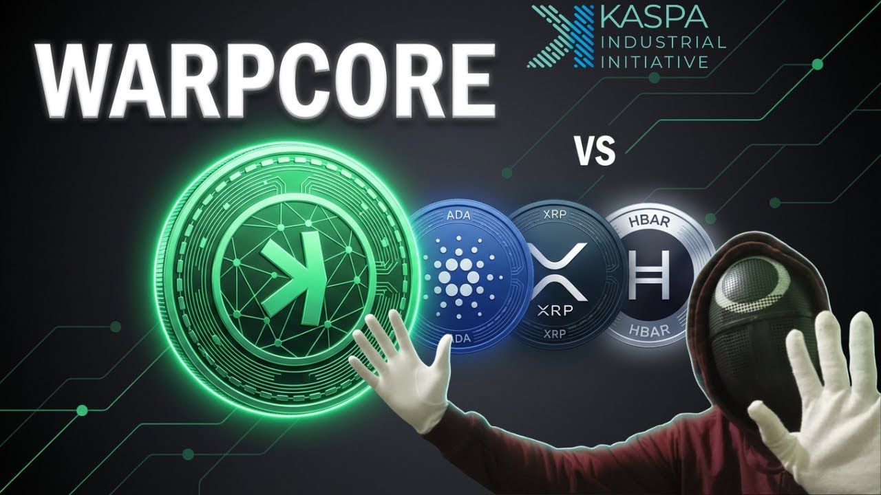 Warpcore от Kaspa против Cardano, XRP и HBAR! Правда о криптовалютах для банков.