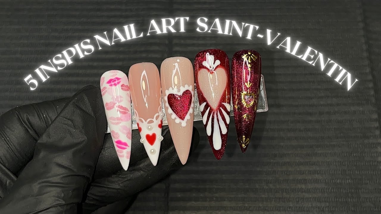 5 INSPIS NAIL ART SAINT-VALENTIN ❤️