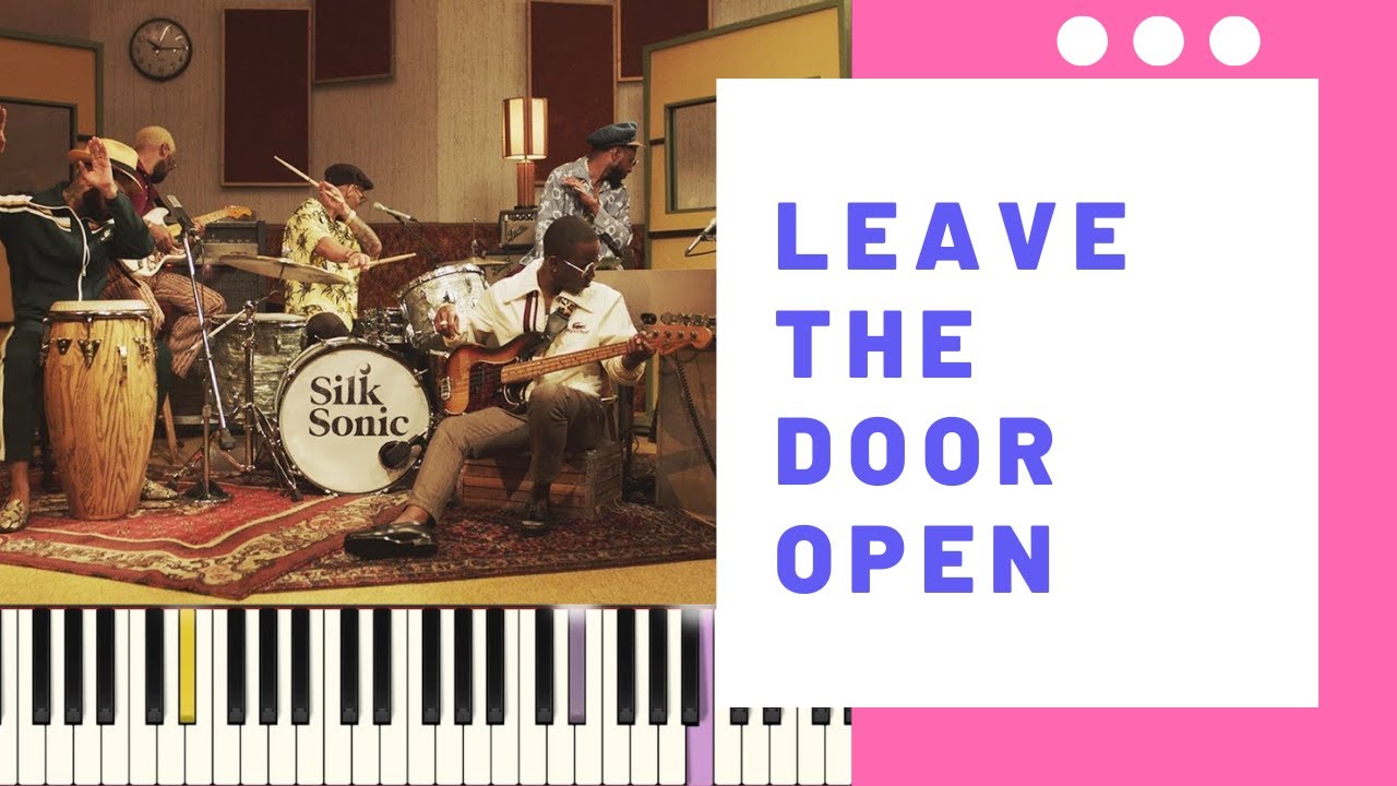 Bruno Mars, Anderson .Paak, Silk Sonic │ Leave the Door Open │Piano Cover  🎼