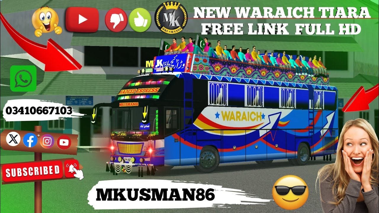 NEW LIVERY WARAICH TIARA JB6 KI FULL HD FREE LINK 🔗🖇️ PASSWORD IN THE VIDEO 📸 MKUSMAN86🥰🥰🥰🥰