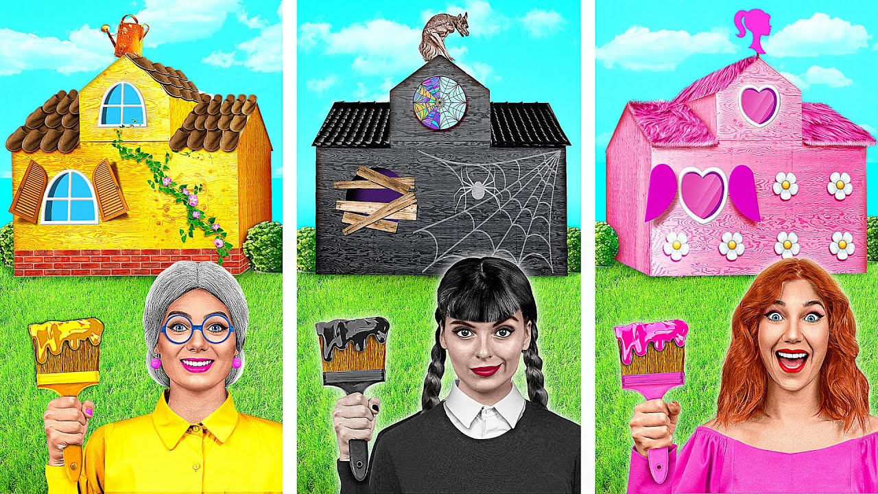 Domy Jednokolorowe Wyzwanie | Śmieszne Momenty Multi DO Challenge