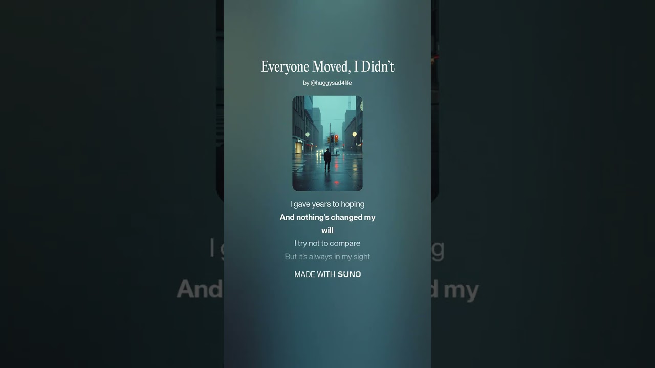 Everyone Moved, I Didn’t#aimusic #sunoai #selflove