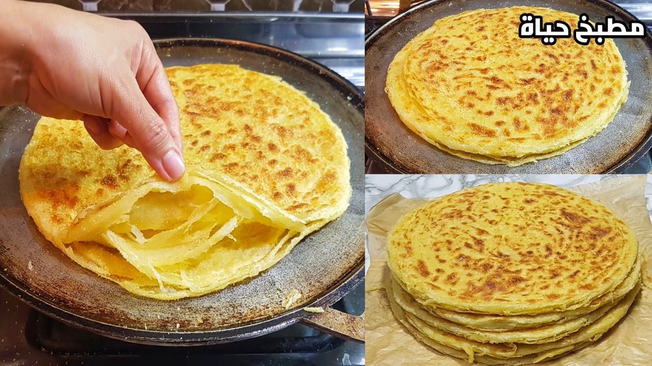 ملوي كبير مورق مع طريقة طي سهلة 👌 و بهاذ الخلطة كيجي مورق و مقرمش 
