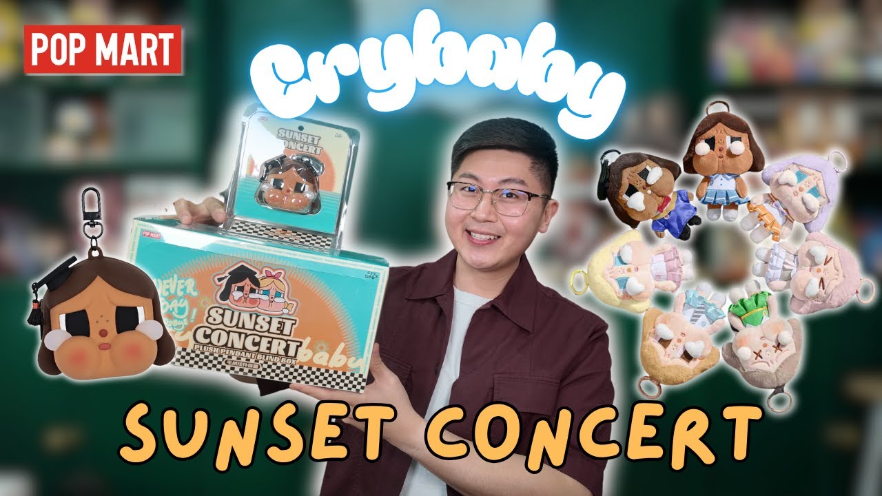 CRYBABY SUNSET CONCERT 🧡 ПОЛНЫЙ КОМПЛЕКТ РАСПАКОВКИ | Обзор плюшевого кулона и чехла для наушников