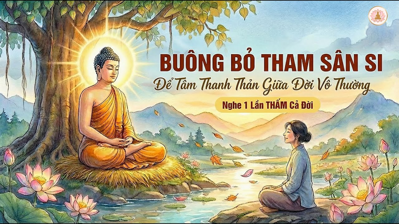 Phật Dạy: Buông Bỏ THAM SÂN SI Để Tâm Thanh Thản Giữa Đời Vô Thường | Nghe 1 Lần THẤM Cả Đời