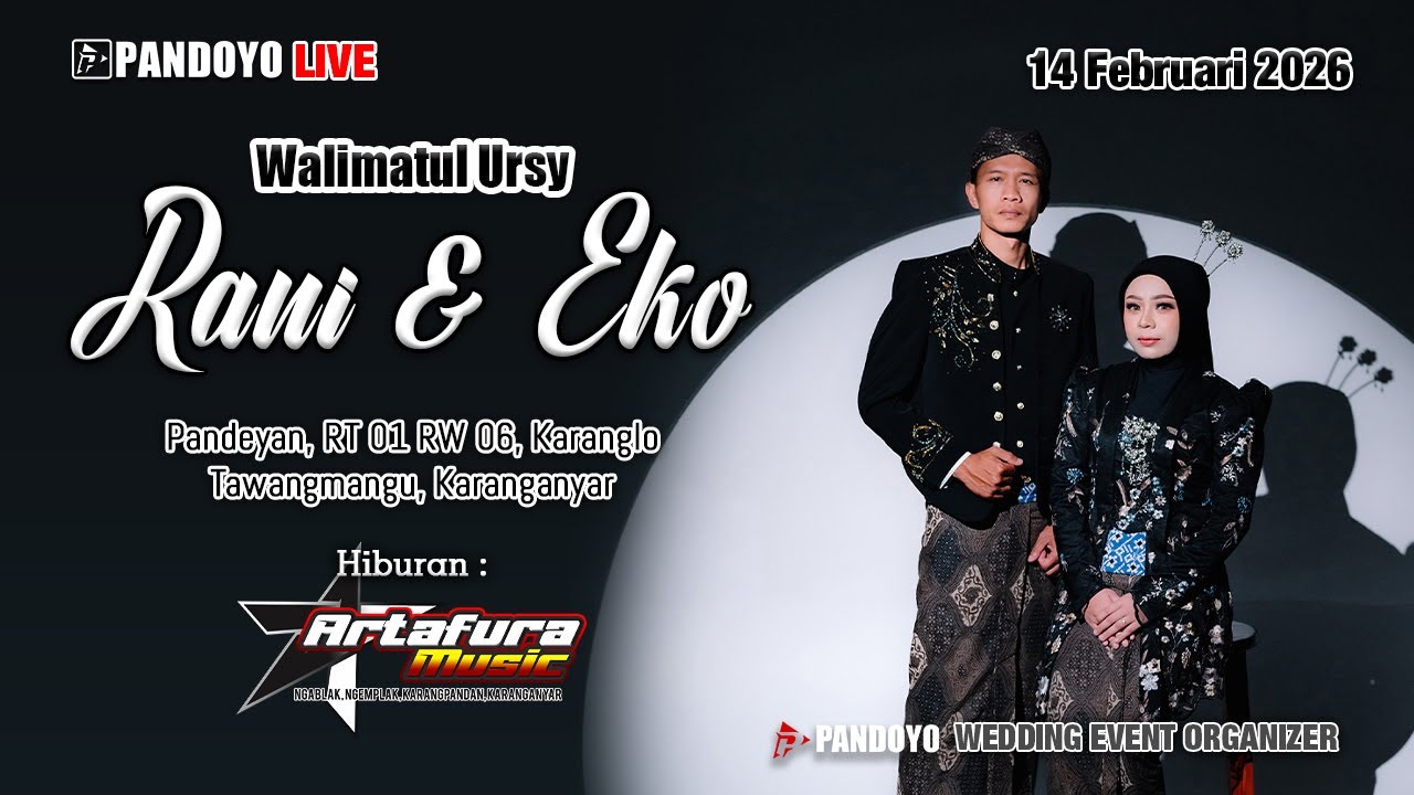 🔴Walimatul Ursy Rani & Eko | PANDEYAN | 14-02-2026 | Artafura Musik #artafuramusik @pandoyogroup