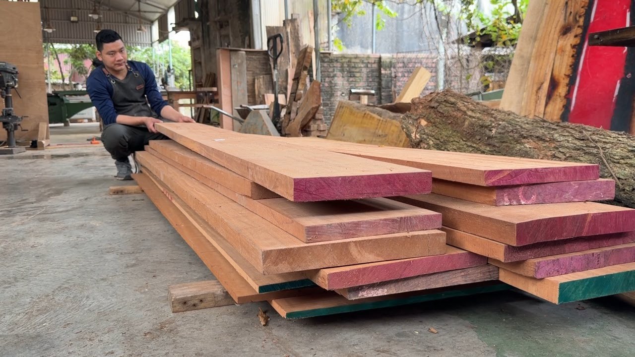 The Most Sophisticated Sofa Ever Made. I Built a $50,000 Luxury Sofa Set from Rare Wood!