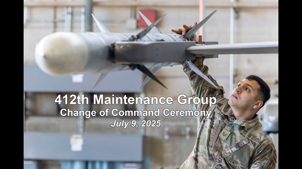 412th Maintenance Group Change of Command Ceremony