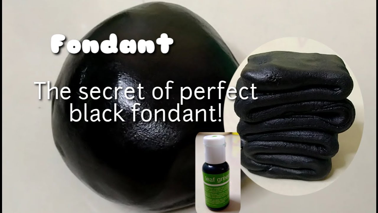 Perfect black fondant
