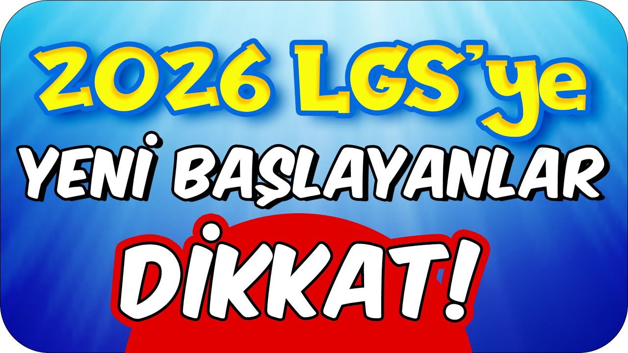 2026 LGS'ye Yeni Başlayanlar DİKKAT❗📚 Bu Taktikler İşine Yarar🎯