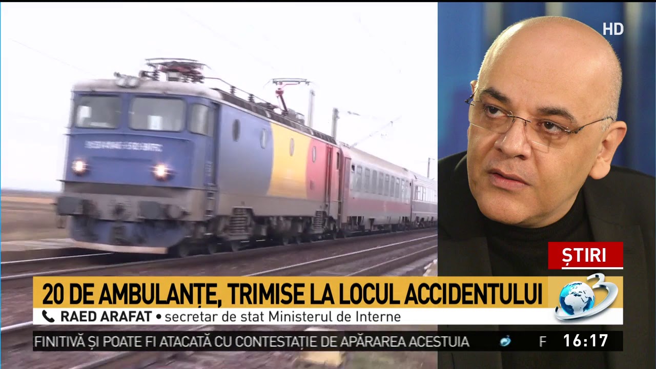 Raed Arafat, explicații în legătură cu accidentul feroviar, după ce două trenuri s-au ciocnit: