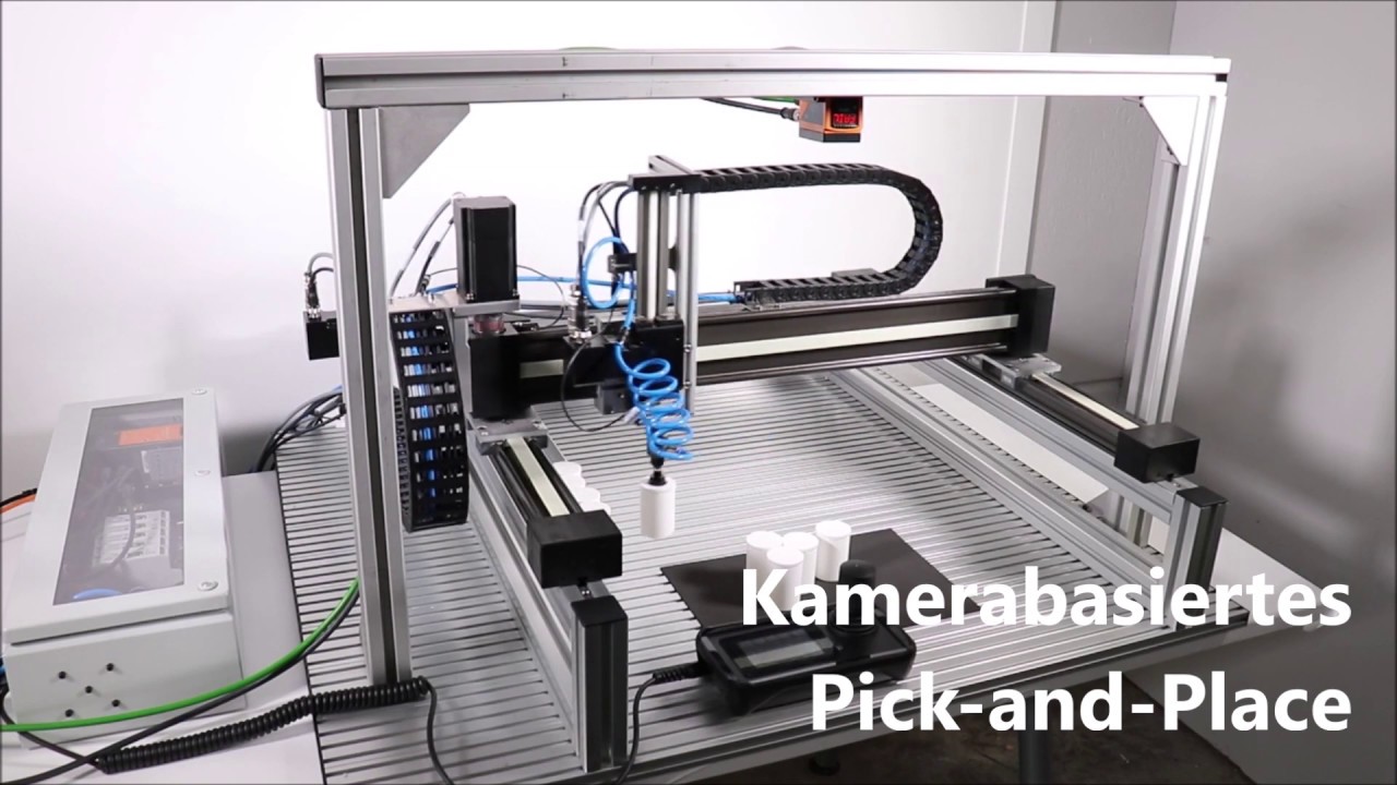 Kamerabasiertes Pick-and-Place mit Portalroboter