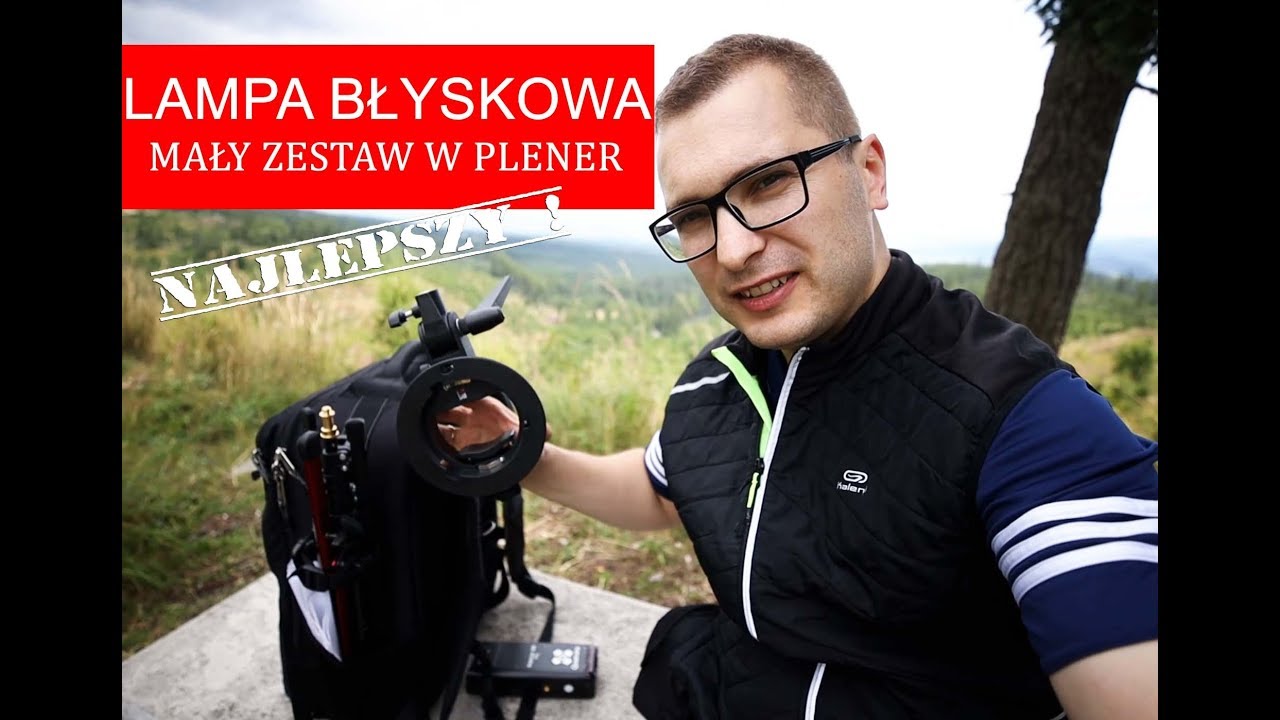 Lampa Błyskowa W Plenerze- Mały i Lekki Zestaw. Quadralite 200 i Manfrotto Nanopole