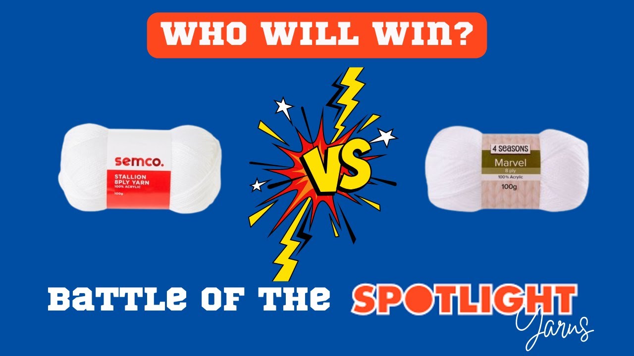 Battle of the affordable spotlight yarns. Who will win???