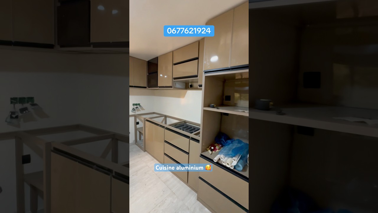 Cuisine aluminium coleur qwartez (beige)🤎