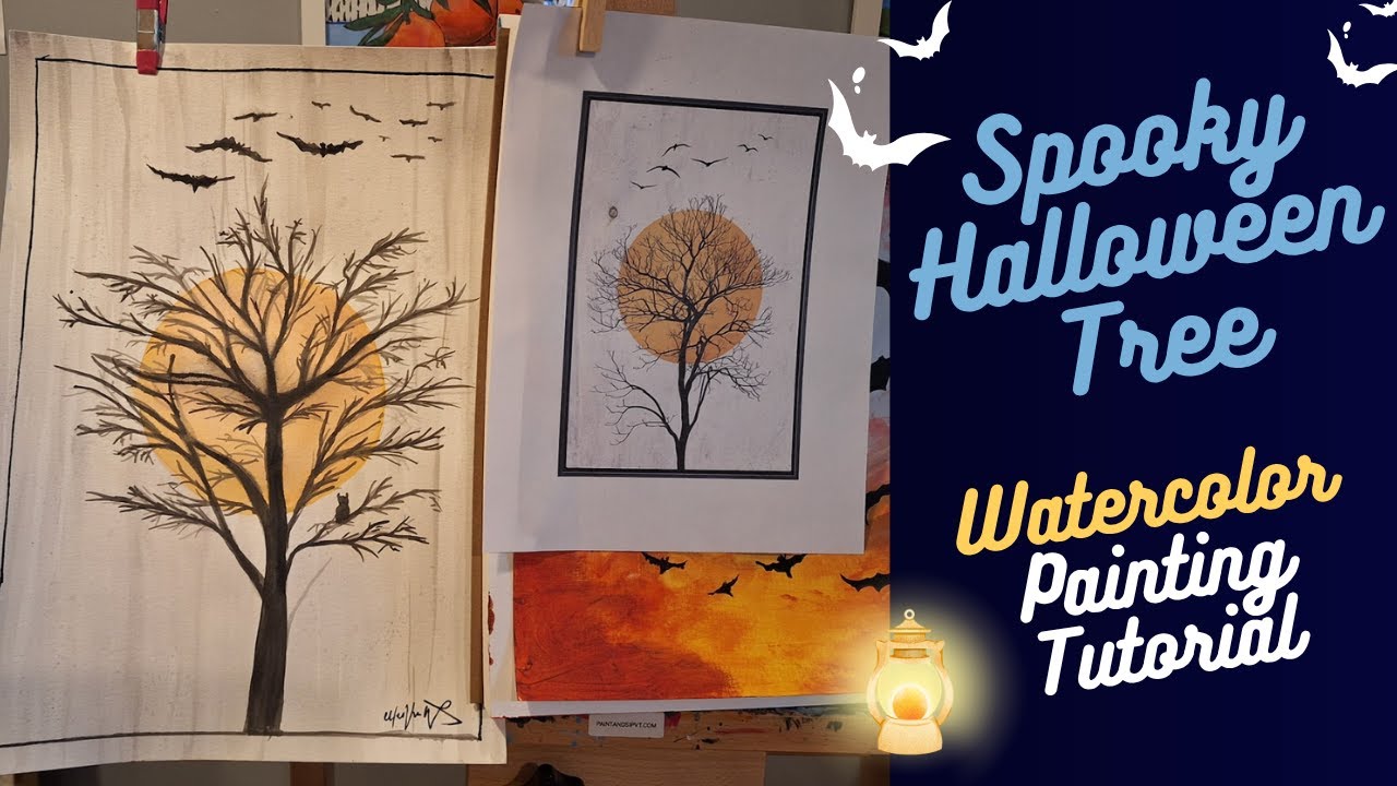 How to Paint a Spooky Watercolor Tree in 90 Minutes