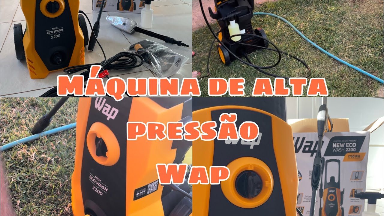 🛑Compramos uma lavadora de alta pressão WAP NEW ECO WASH 2200/Abrindo, montando e testando