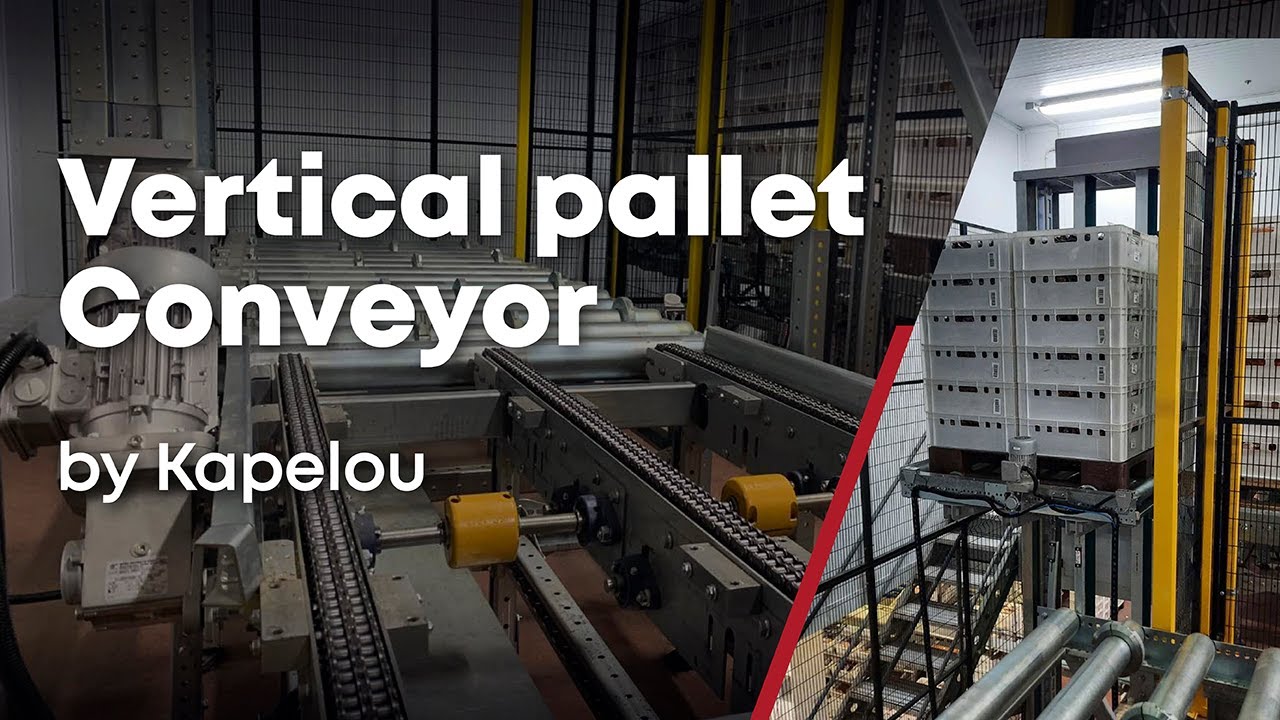 Vertical pallet conveyor by KAPELOU