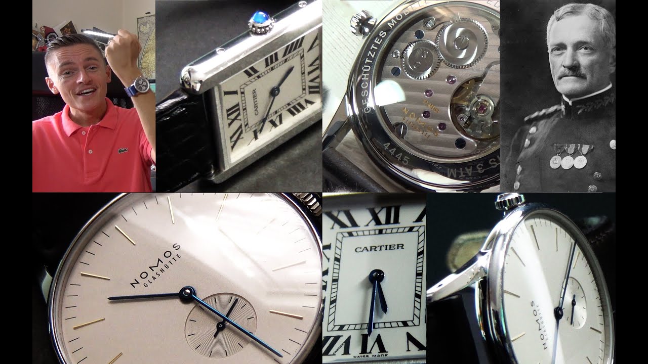 Two Of The Classiest Dress Watches EVER? - Nomos Orion 38 & Cartier Tank Solo Luxury Watch Reviews