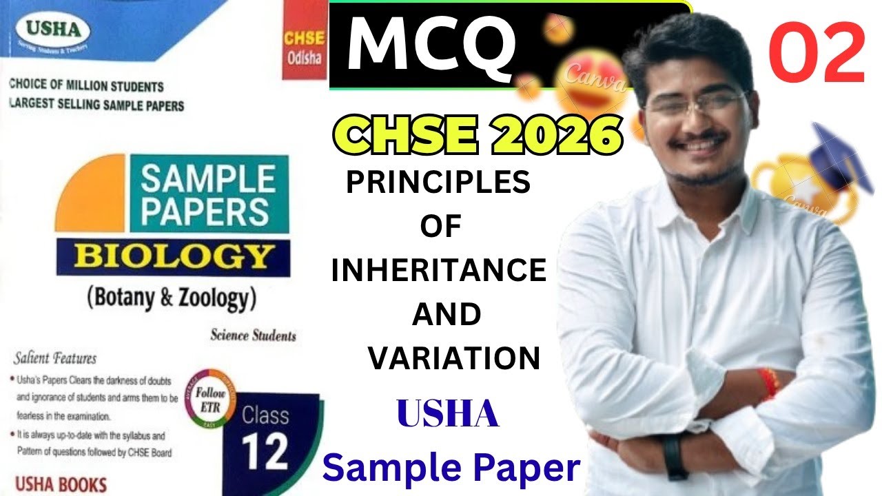 Principle of Inheritance and Variation  , MCQs From USHA Sample Paper