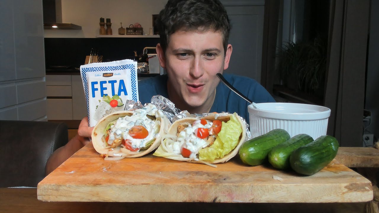 Gyros Street Food MUKBANG - Greece food mukbang 🇬🇷🇬🇷🇬🇷🇬🇷