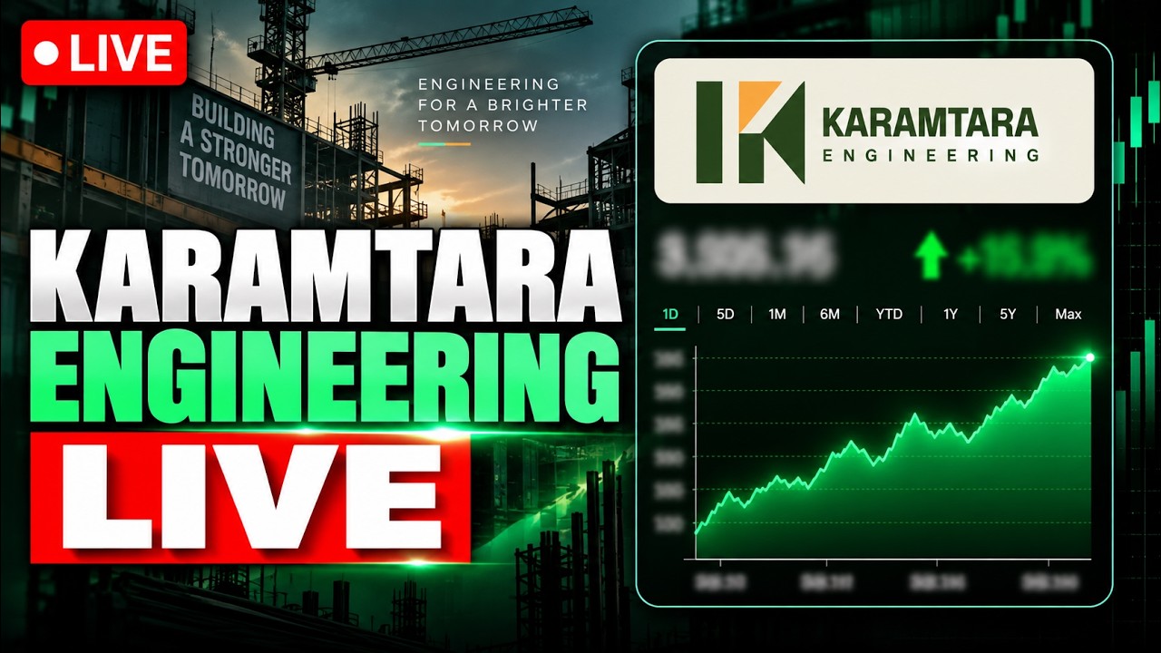 Цена акций Karamtara Engineering: Karamtara Engineering IPO В ПРЯМОМ ЭФИРЕ | Листинг Karamtara En...