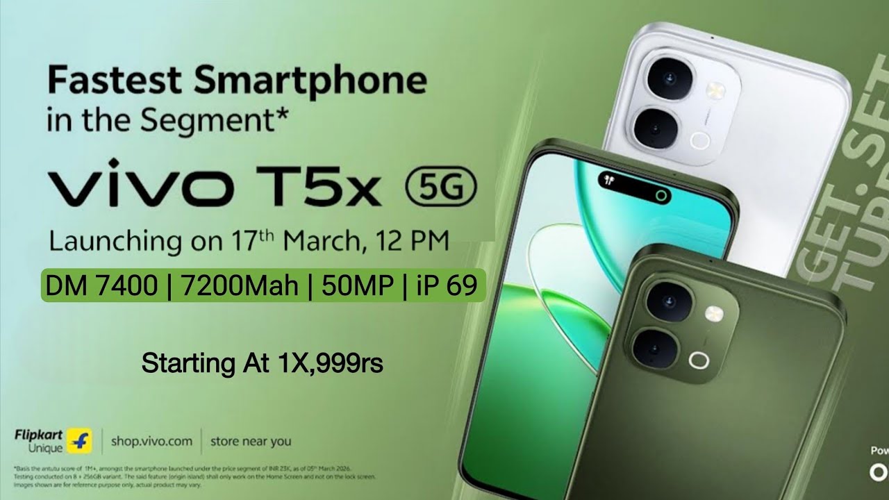 Дата выхода и полные характеристики Vivo T5x 5G | Цена Vivo T5x 5G в Индии