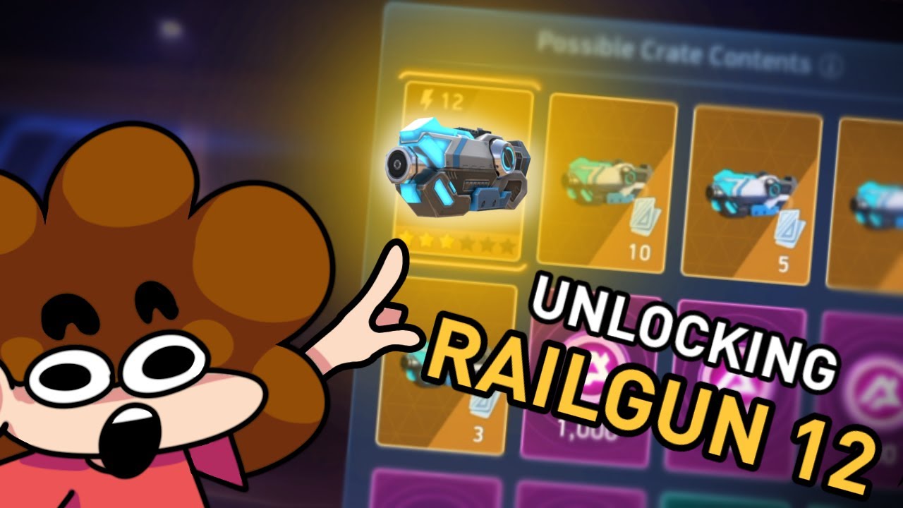 Unlocking the NEW Railgun 12 &bull; Redd | Mech Arena funny video