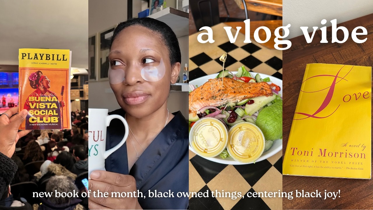 A VLOG VIBE // black owned things for black history month + centering my joy!