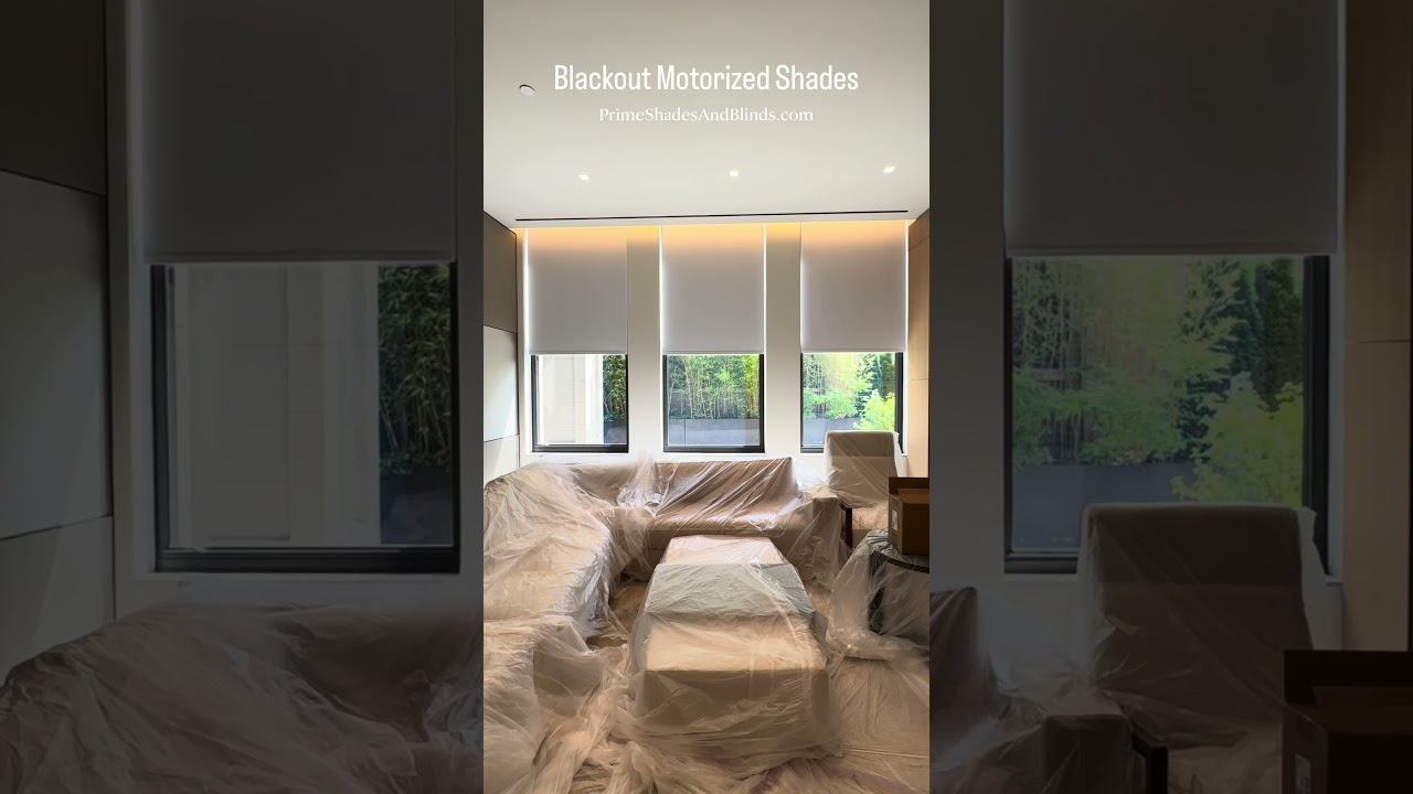 Motorized Blackout Roller Shades