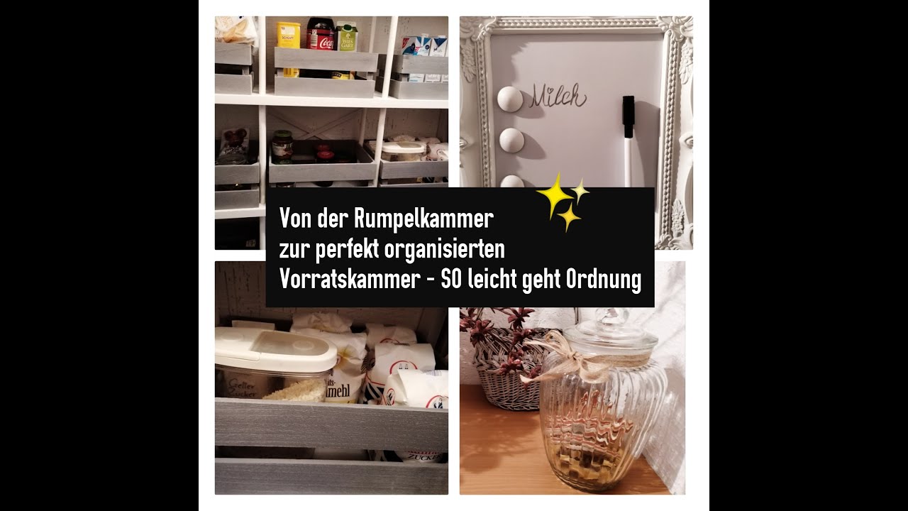 Von der Rumpelkammer zur organisierten Vorratskammer | So leicht geht Ordnung | cleaning motivation