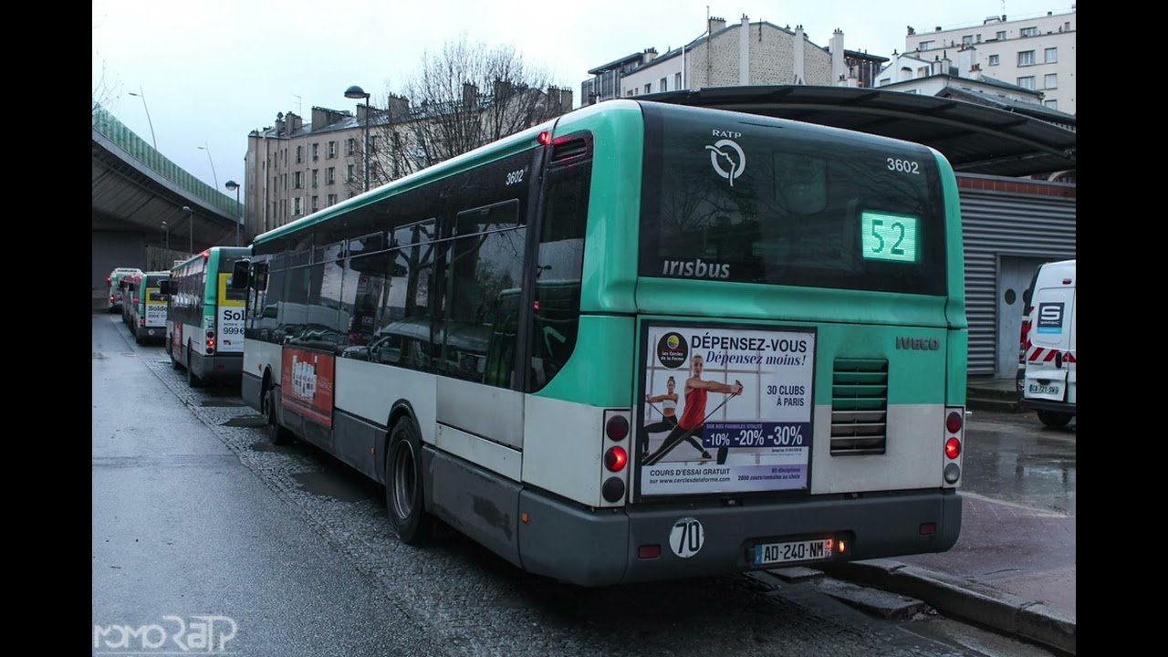 Ligne de Bus 52 RATP Parisienne