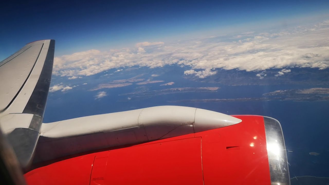 Jet 2 757-200 Flight From Leeds/Bradford Landing in Corfu