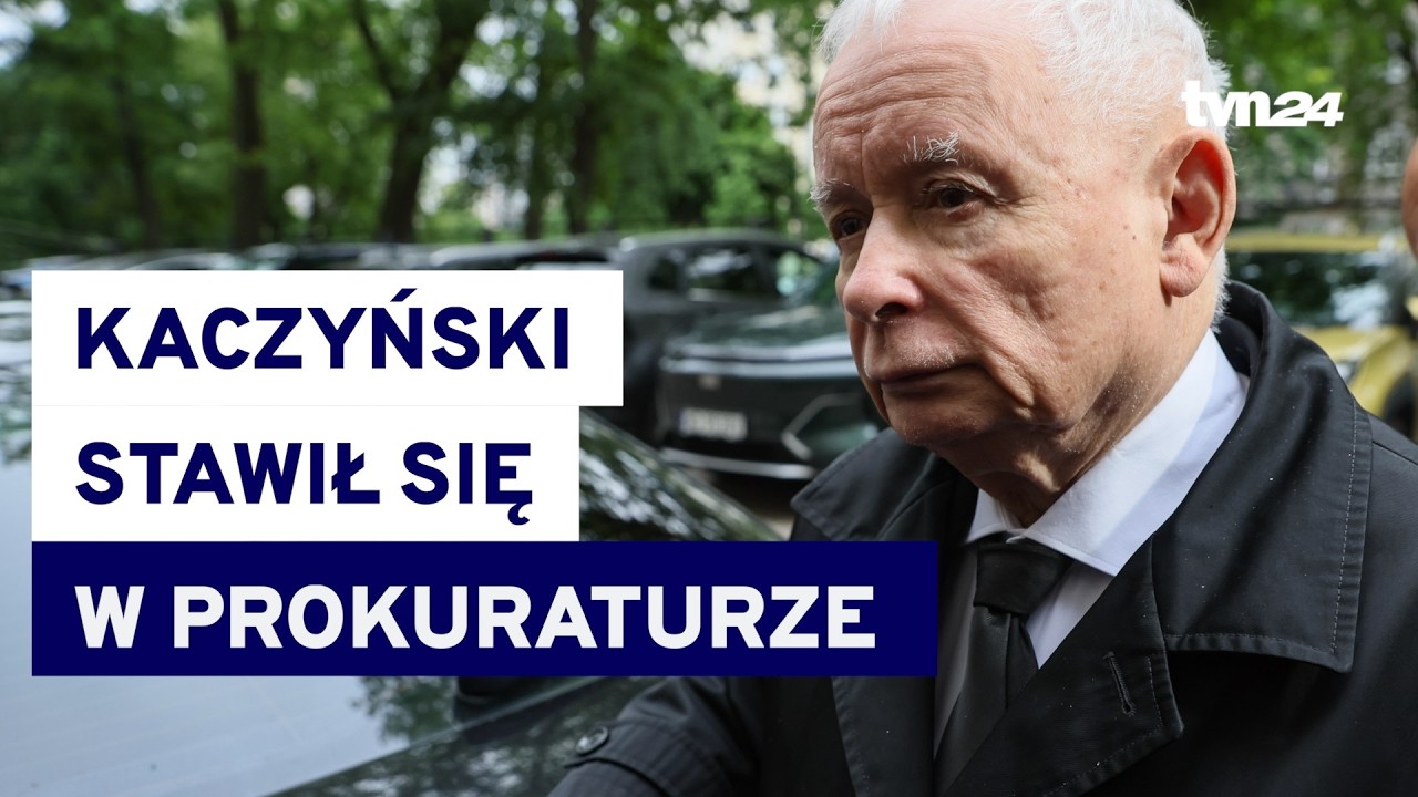 Jarosław Kaczyński stawił się w prokuraturze. Jest świadkiem w sprawie 