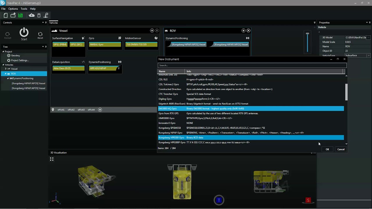 EIVA NaviSuite – Subsurface positioning (USBL, DVL, INS, Gyro, IMU)
