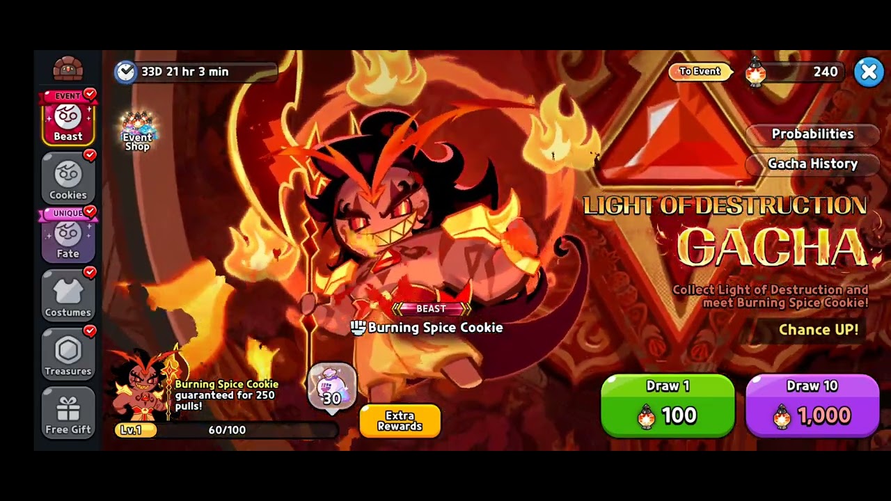 Cookie Run Kingdom OST - 'Beast Gacha Burning Spice Cookie (Light of Destruction)' Music Soundtrack