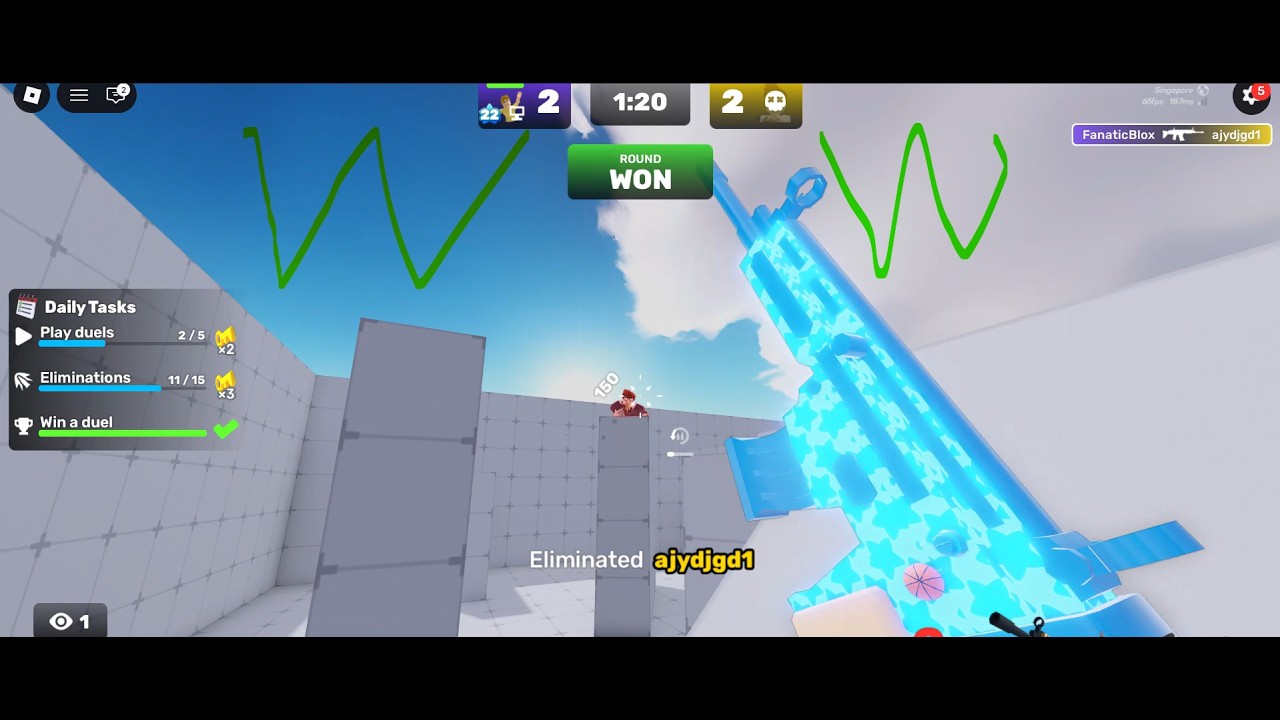 Playing Roblox Rivals