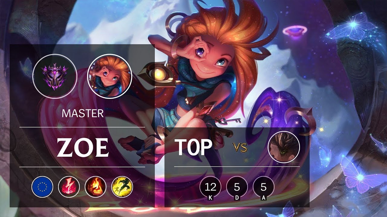 Zoe Top vs Malphite - EUW Master Patch 9.20
