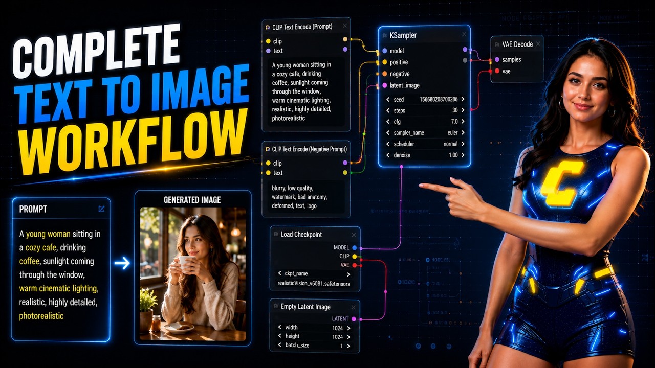 Episode 3 - Complete Text to Image Workflow
