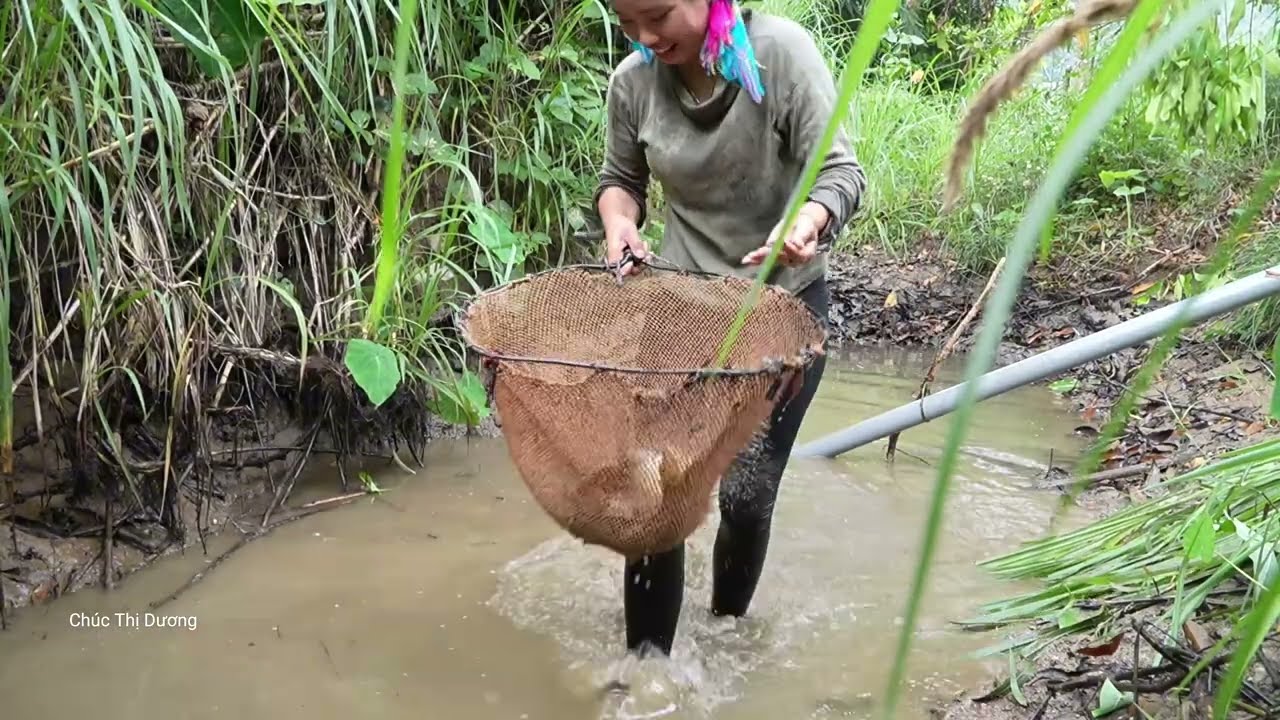 Harvesting River Fish Alone – Making Smoked Fish for My Daughter and Son and Preserving It Long-Term