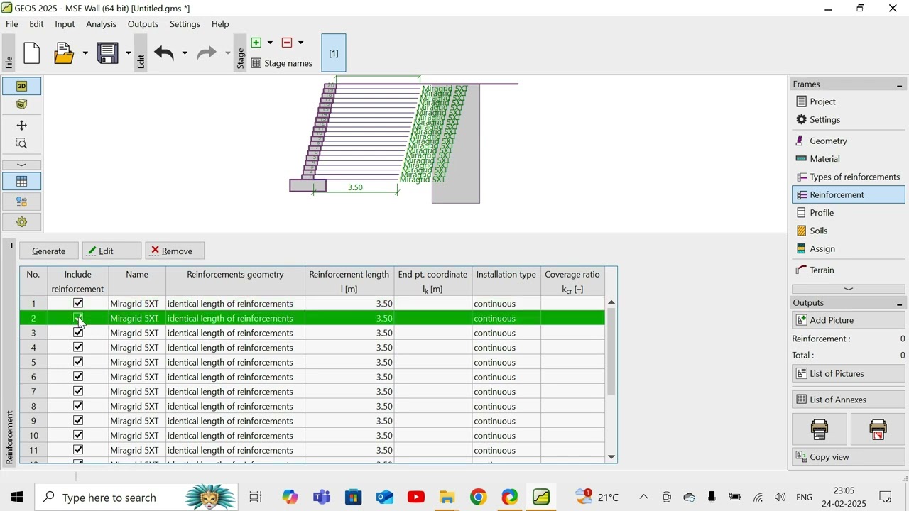 GEO5 MSE Wall Tutorial