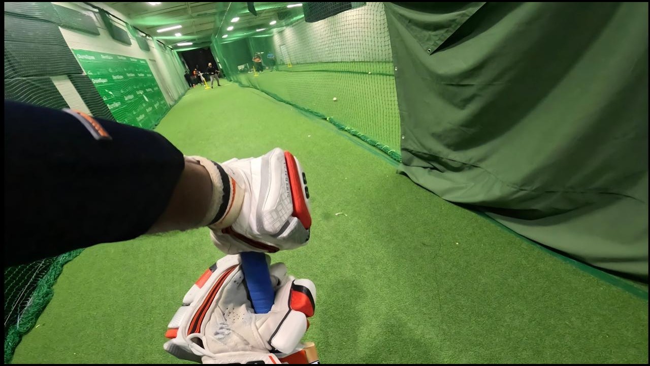 Batting session with gopro and front view(Sheshan Hamilton practice)