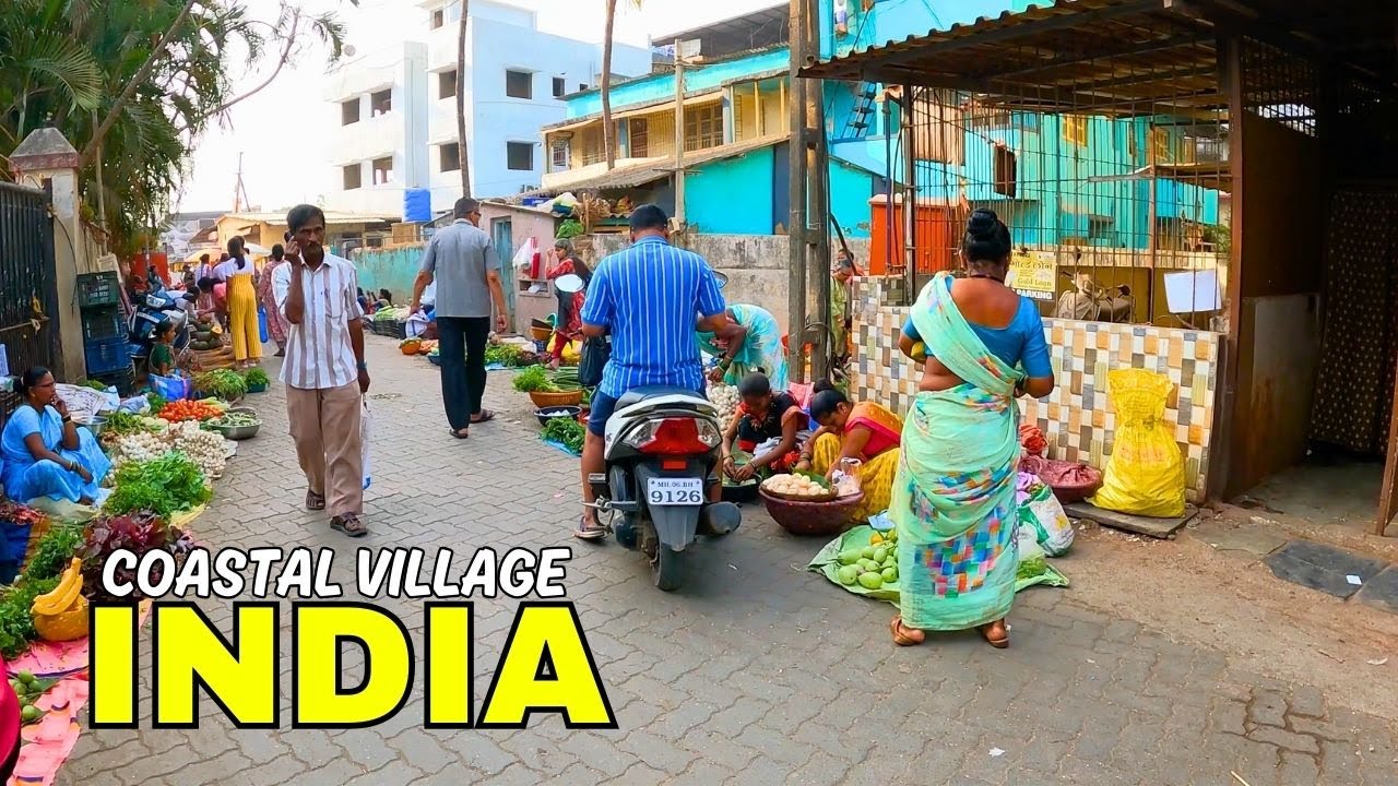 🇮🇳 Peaceful Alibag Village 4K Walk | Nature & Village Life | India 2025